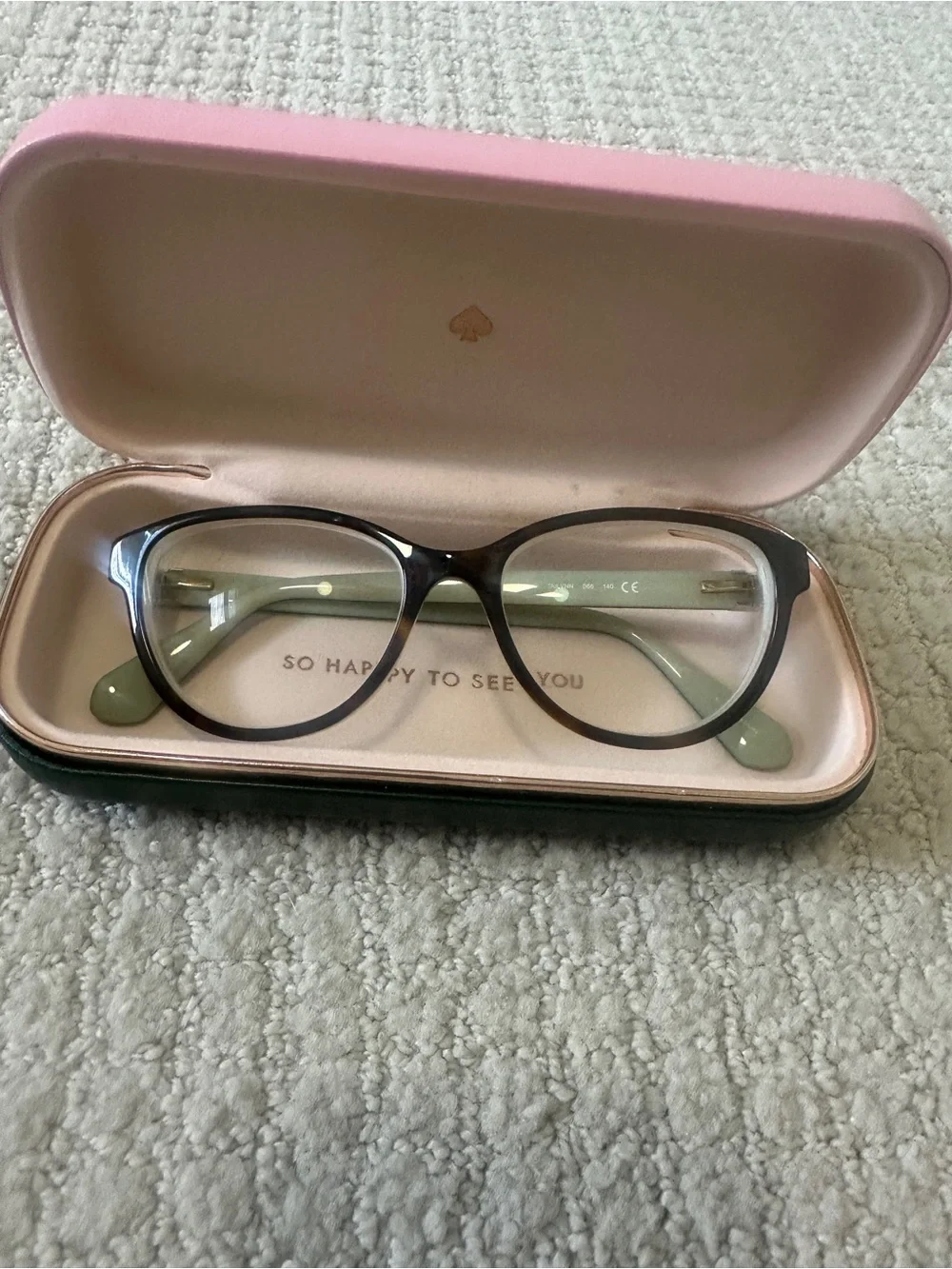 Kate Spade Tailynn Eyeglasses Frames Havana Cat Eye 52-16-140 w/ Case